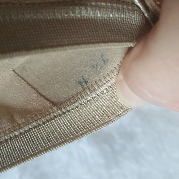 Stuart Weitzman Vintage Heels Pumps Gold Elastic Top Trim Block Heel Size 7.5 - Picture 10 of 16